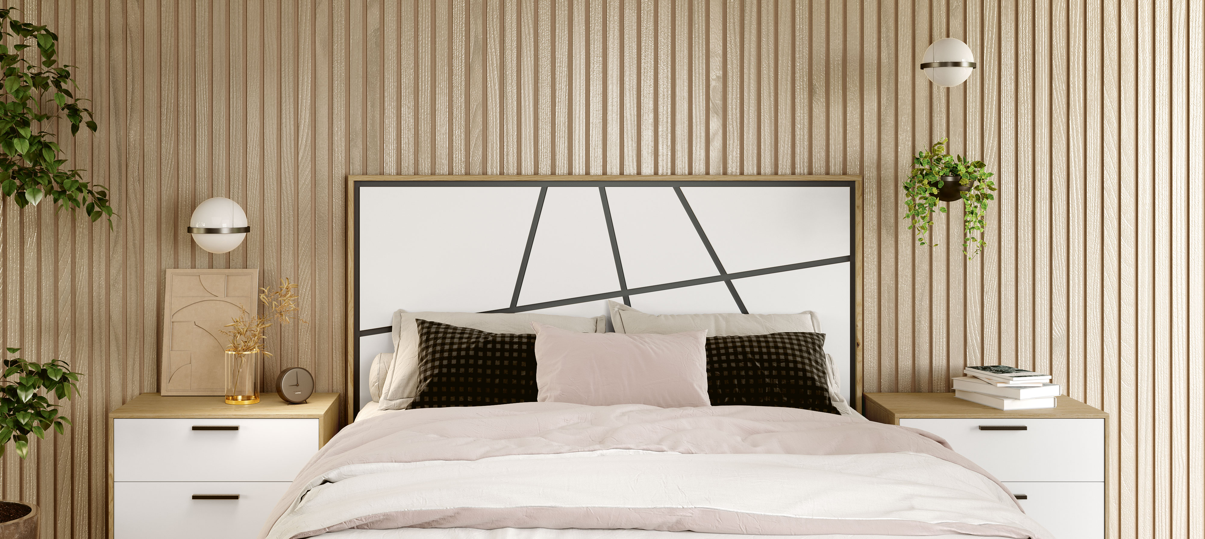 Dormitorio de matrimonio de dise�o moderno